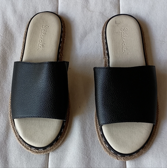 Splendid Shoes - Splendid Black Women's Slide Sandals_7.5